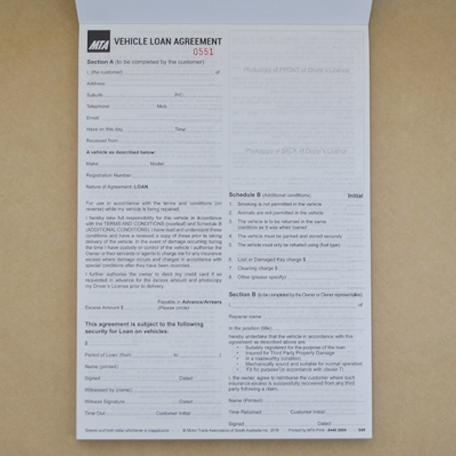 S68 - Loan Car Agreement